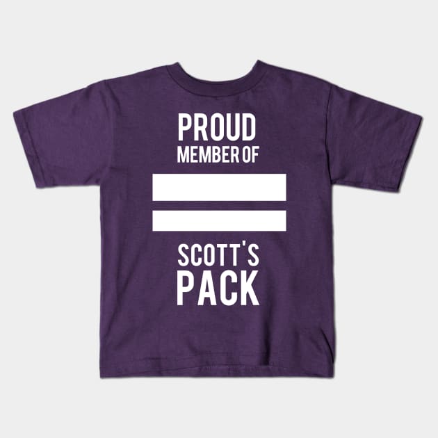 SCOTT'S PACK Kids T-Shirt by saltnburn